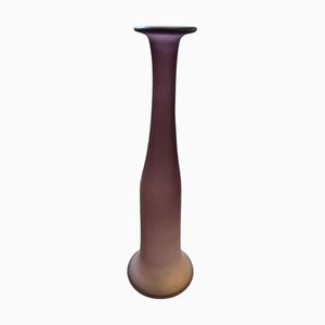 Modern Purple Scavo Murano Glass Vase by Cenedese, 1960s