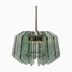 Lámpara colgante italiana Mid-Century moderna de Max Ingrand para Fontana Arte, años 60