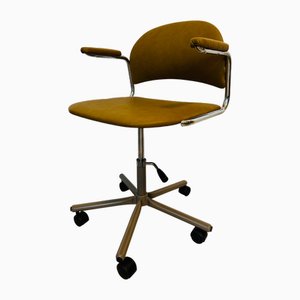 Vintage Mustard Office Desk Chair by Kovona, 1970s