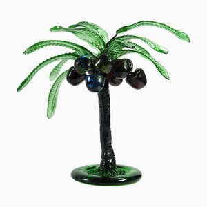 Palmera italiana de cristal de Murano hecha a mano, años 60