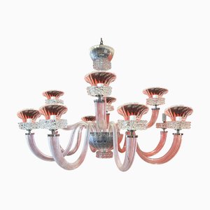 Clear Rostrato Murano Glass Chandelier by Simoeng