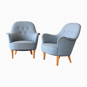Set de Fauteuils Vintage par Carl Malmsten, 1950s