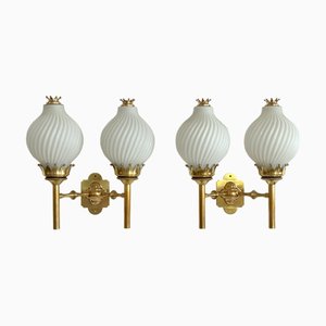 Tortiglioni Wall Sconces by Naborre Corno and Angelo Lelii for Arredoluce, 1961, Set of 2