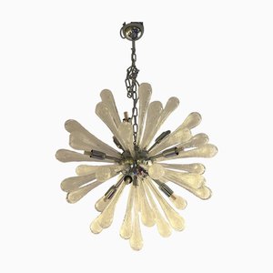 Pulegoso Drops Murano Glass Sputnik Chandelier by Simoeng