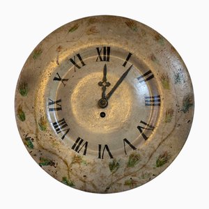 Antique French Painted Kitchen Clock from Japy, Late 1800s