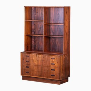 Bibliothèque en Palissandre avec Tiroirs par Poul Hundevad, Danemark, 1960s