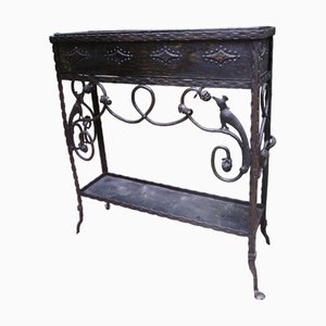 Handgeschmiedeter Jugendstil Blumenständer, 1890er