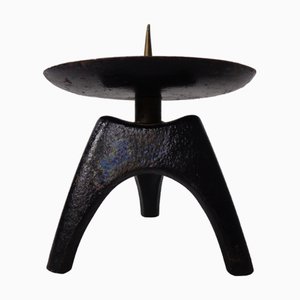 Portacandela brutalista in ferro, Germania, anni '60