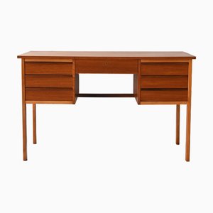 Bureau Vintage Scandinave en Teck avec Tiroirs, 1960s