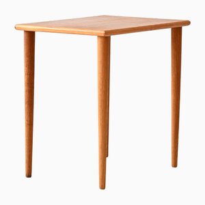 Small Scandinavian Coffee Table with Turned Legs, 1950s