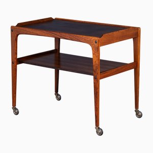 Chariot de Bar en Palissandre par Edmund Brouer, Danemark, 1970s