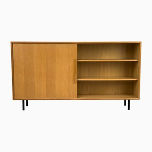 Eichenholz Schrank mit einer Schiebetür von WK Möbel, 1960er