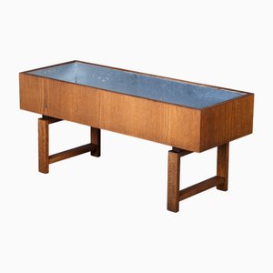 Oak Planter with Zinc Liner, Denmark, 1960s