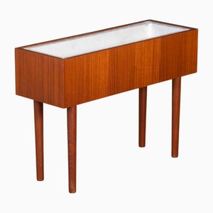 Dänischer Übertopf aus Teak mit Styroporeinsatz, 1960er