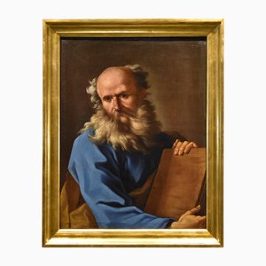 Giovanni Battista Beinaschi, Portrait du philosophe Democritus Beinaschi, 17ème siècle, huile sur toile, encadrée