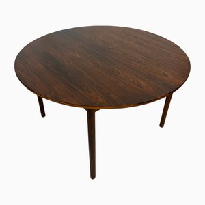 Danish Round Dining Table in Palisander, 1960s