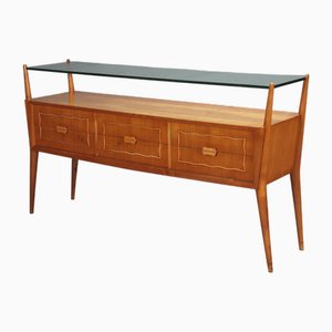 Vintage Chest of Drawers in Cherrywood Veneer, 1950s