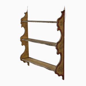 Schrank mit Tellerregal aus lackiertem Holz