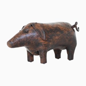 Schwein aus Leder von Dimitri Omersa für Abercrombie & Fitch, Großbritannien, 1960er