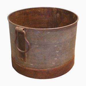 Cestino grande in acciaio zincato e ferro