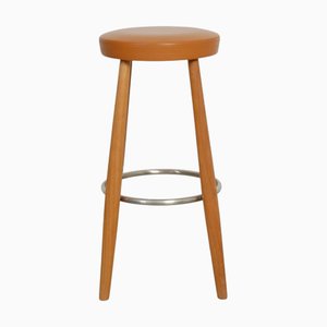 CH58 Bar Stool in Cognac Leather by Hans Wegner