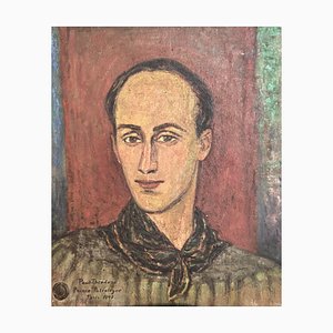 Paul Théodore, Portrait, 1947, Oil Painting