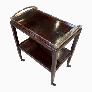 Art Deco Bar Trolley with Removable Tray, 1930s