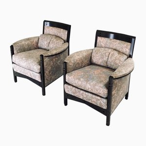 Postmodern Peggy Lounge Chairs by Umberto Asnago for Giorgetti, Italy, 1980s, Set of 2