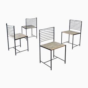 Postmodern Alice Dining Chairs from Cidue, Italy 1980s, Set of 4
