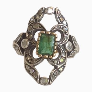 Gold Ring with Emerald, 1890s