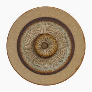Lampada da parete Disc in ceramica di Søholm, Danimarca, anni '70