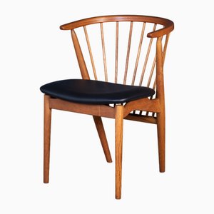 Chaise en Teck et Chêne par Helge Sibast pour Sibast Møbelfabrik, Danemark, 1960s