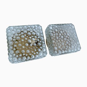 Vintage Bubble Glass Sconces from Erco, 1960s, Set of 2