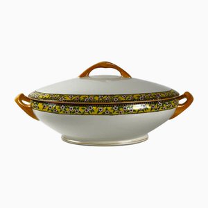 Zuppiera Yvonne in terracotta di Orchies, inizio XX secolo