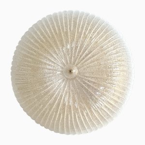 Plafonnier Mid-Century en Verre Murano de style Barovier, Italie, 1970s