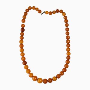 Antique Baltic Amber Choker Necklace, 1940s