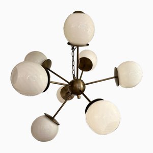 Italian Burnished Sputnik Chandelier in Murano Glass by Simoeng