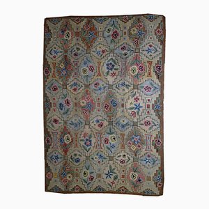 Antiker handgefertigter amerikanischer Teppich, 1900er
