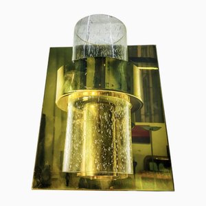 Lámpara de pared Hovik noruega vintage atribuida a Jonas Hidle para Hadeland Glassverk, años 70