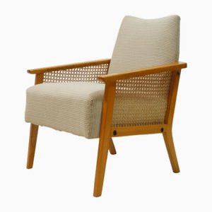 Mid-Century Armchair with Wickerwork, Germany, 1960s