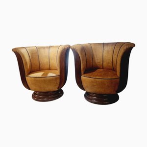 Art Deco Tulip Sessel, 1920er, 2er Set
