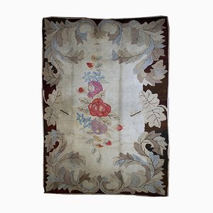 Antiker handgefertigter amerikanischer Teppich, 1880er