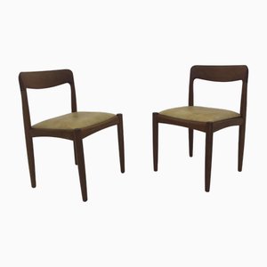 Sedie da pranzo vintage in teak di HW Klein per Bramin, Danimarca, anni '60, set di 2