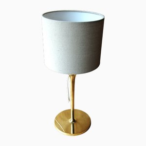 German Art Deco Table Lamp in Polished Cast Brass by Bruno Paul, 1930s