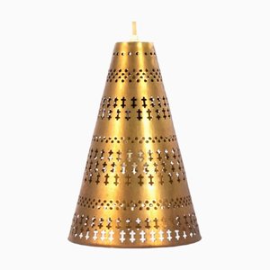 Brass Hanging Light by Hans Bergström, 1950s