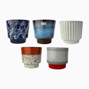 Vintage WGP Fat Lava Planters by Marei & Carstens for Carstens Tönnieshof, 1950s, Set of 5