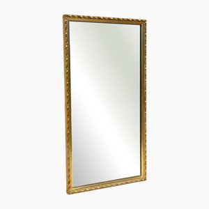 Wood and Gilded Stucco Mirror, 1950s