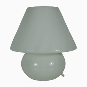 Large Glass Mushroom Table Lamp from Limburg, Germany, 1970s