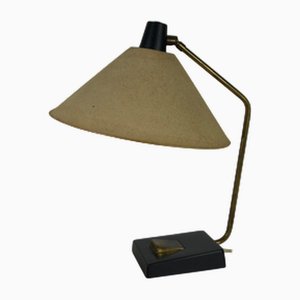 Mid-Century Metal and Fabric Shade Table Lamp from Temde, 1960s