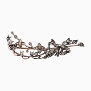 Viktorianische Lily Valley Diamantbrosche